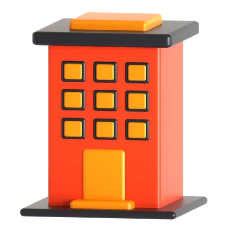 Apartment Building  3D Icon