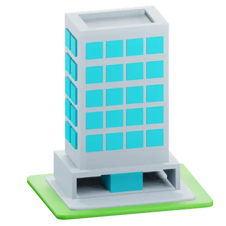 Apartment Building  3D Icon