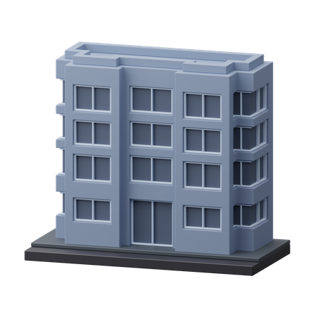 Apartment building  3D Icon