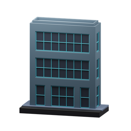 Apartment Building  3D Icon