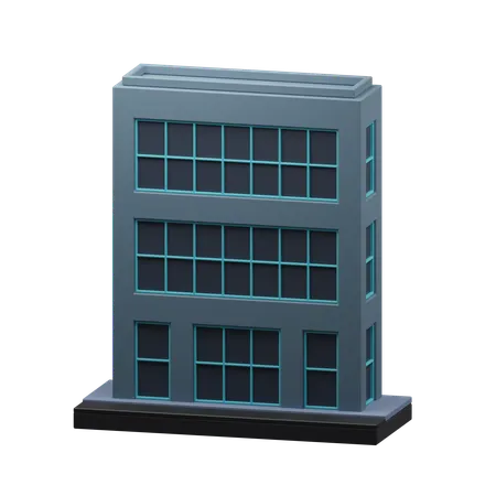 Apartment Building  3D Icon