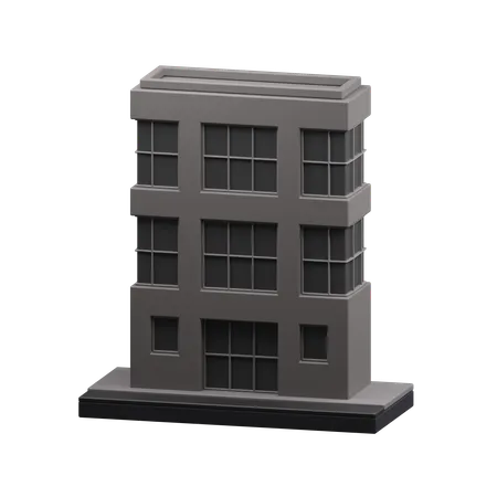 Apartment building  3D Icon