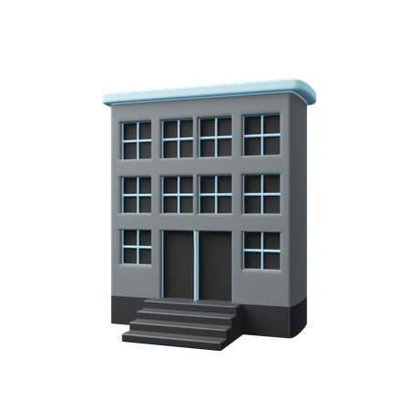 Apartment Building  3D Icon