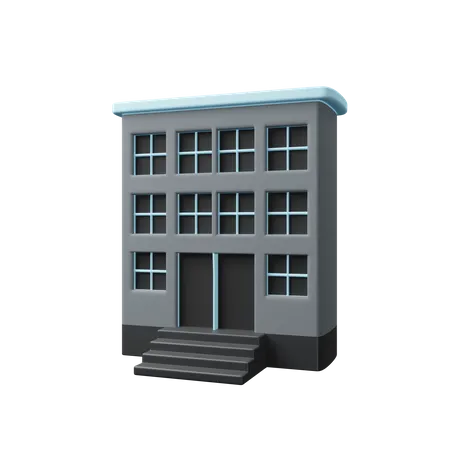 Apartment Building  3D Icon