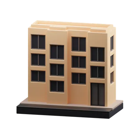 Apartment Building  3D Icon