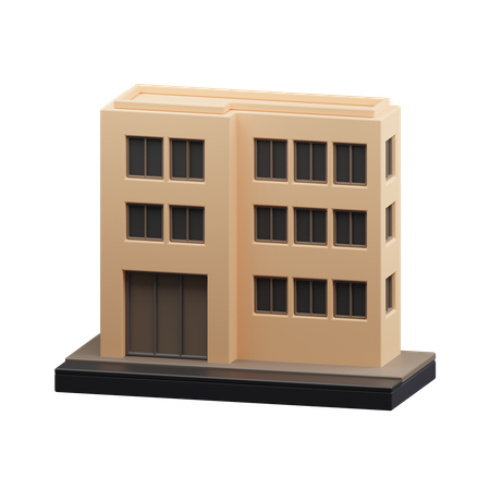 Apartment building  3D Icon