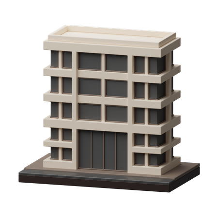 Apartment building  3D Icon