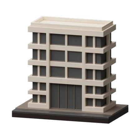 Apartment building  3D Icon