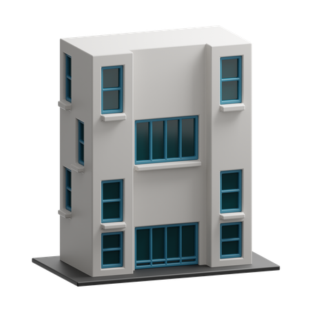 Apartment Building  3D Icon