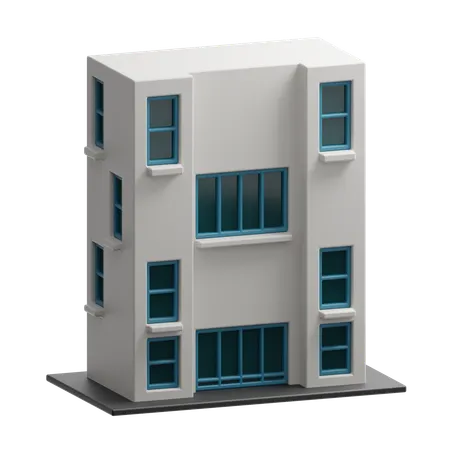 Apartment Building  3D Icon