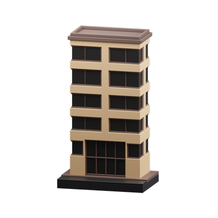 Apartment building  3D Icon