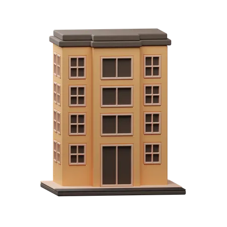 Apartment building  3D Icon