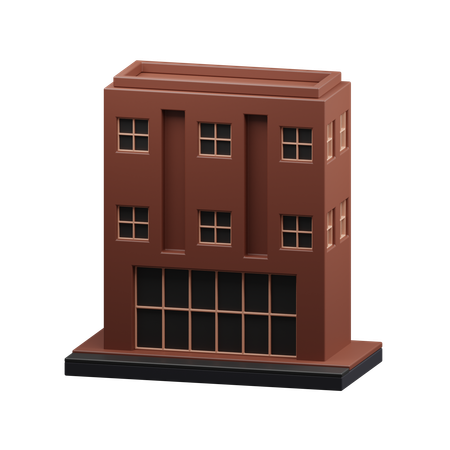 Apartment Building  3D Icon