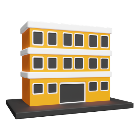 Apartment building  3D Icon