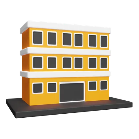 Apartment building  3D Icon