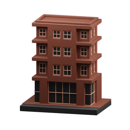 Apartment building  3D Icon