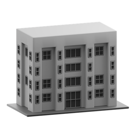 Apartment building  3D Icon