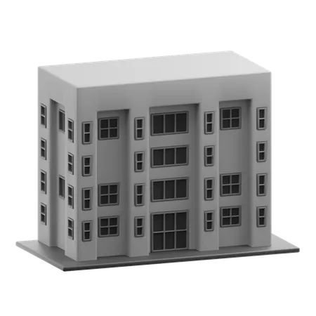 Apartment building  3D Icon