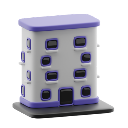 Apartment building  3D Icon