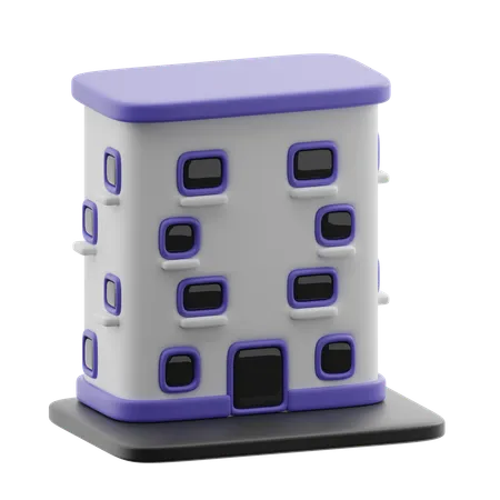 Apartment building  3D Icon