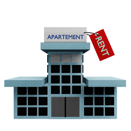Apartment For Rent  3D Icon