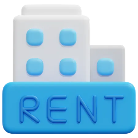 Apartment For Rent  3D Icon