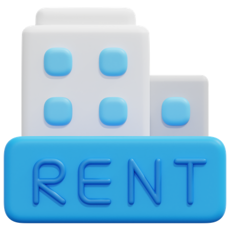 Apartment For Rent  3D Icon
