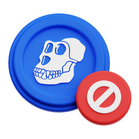 Apecoin Ban  3D Icon
