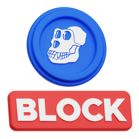 Apecoin Block  3D Icon