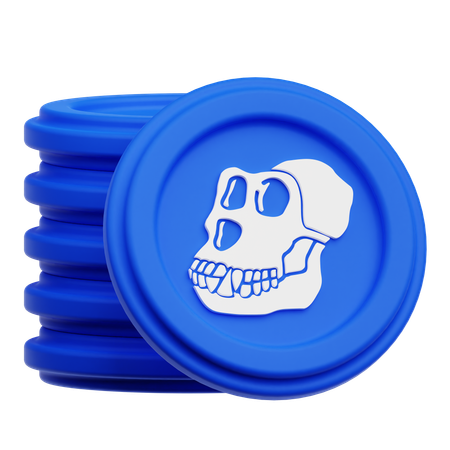 Apecoin Coins  3D Icon