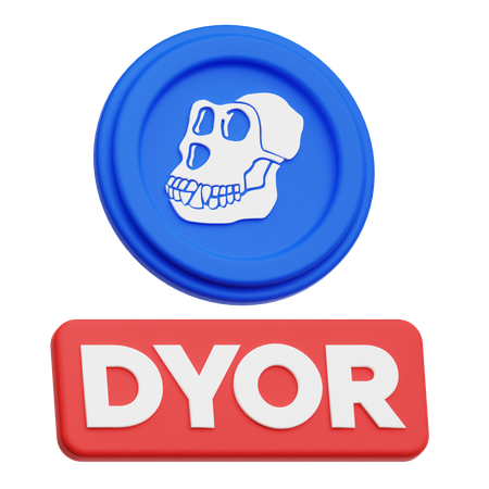 Apecoin Dyor  3D Icon