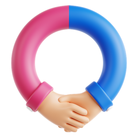 Aperto de mão  3D Icon