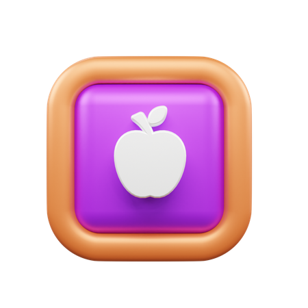 Apfel  3D Icon