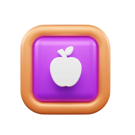 Apfel  3D Icon