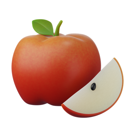 Apfel 3D-Symbol  3D Icon