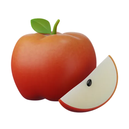 Apfel 3D-Symbol  3D Icon