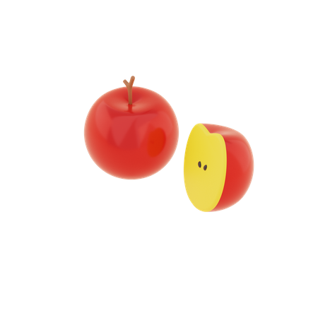 Apfel  3D Illustration