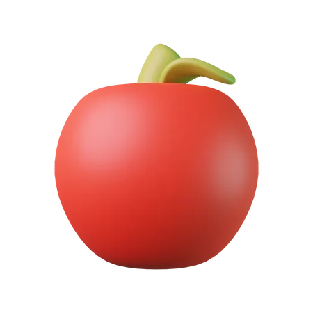 Apfel  3D Illustration