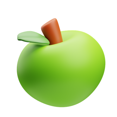 Apfel  3D Illustration