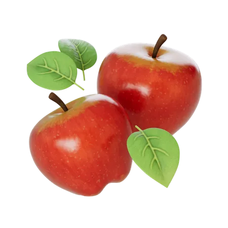 Äpfel  3D Illustration