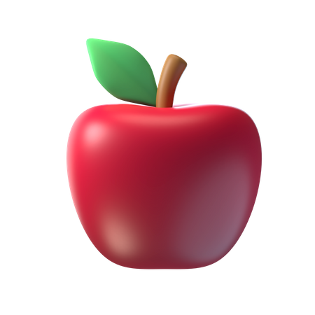 Apfel  3D Illustration