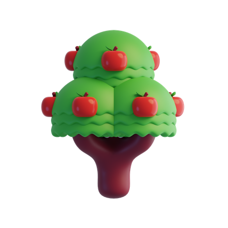 Apfelbaum  3D Icon