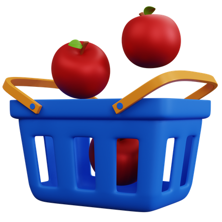 Apfelkorb  3D Icon