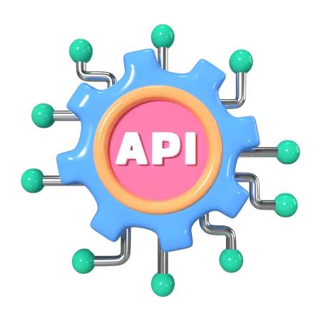 This Is API 3 D Render Illustration Icon It Comes As A High Resolution PNG File Isolated On A Transparent Background The Available 3 D Model File Formats Include BLEND OBJ FBX And GLTF 3D Icon