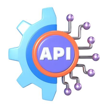 This Is API 3 D Render Illustration Icon It Comes As A High Resolution PNG File Isolated On A Transparent Background The Available 3 D Model File Formats Include BLEND OBJ FBX And GLTF 3D Icon