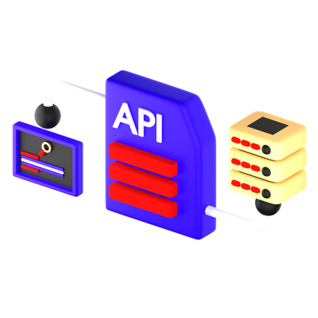 API  3D Icon