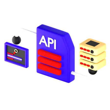 API  3D Icon