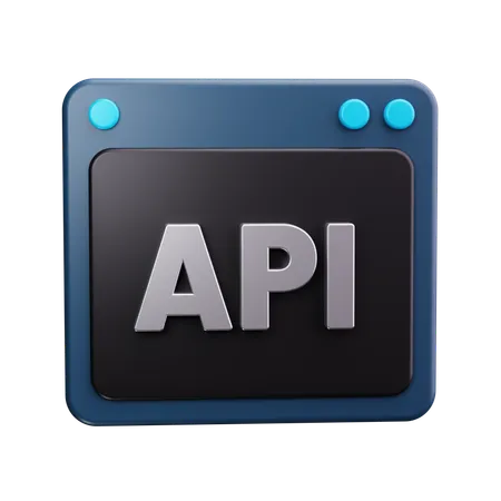 API  3D Icon