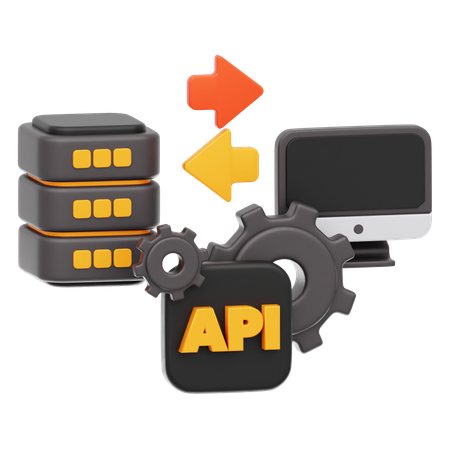 API  3D Icon