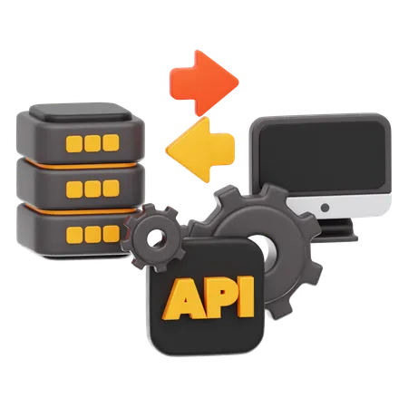 API  3D Icon